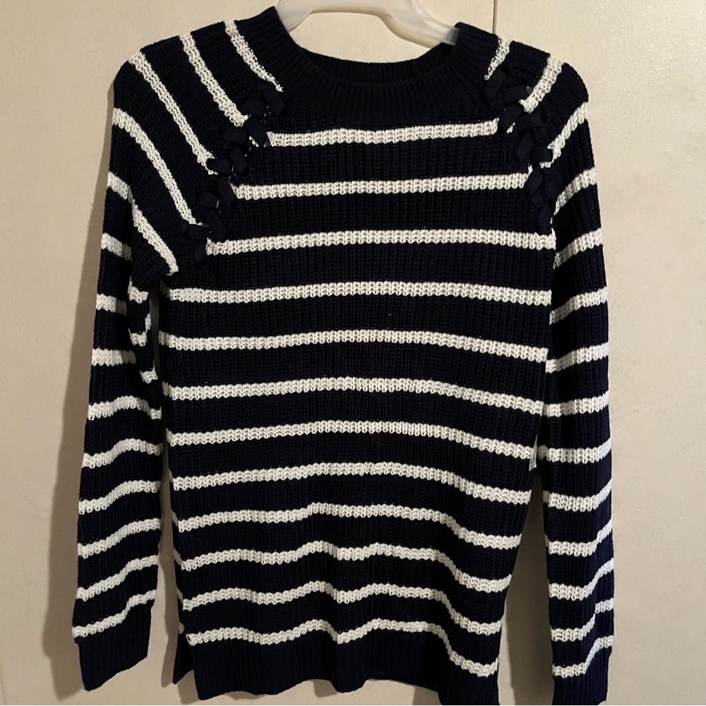 Juniors Stripped SO Winter Sweater